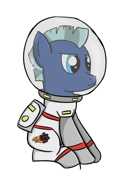 Size: 1132x1542 | Tagged: safe, artist:rasmustom, derpibooru import, oc, oc:space cadet, unofficial characters only, earth pony, pony, /mlp/, 4chan, male, secret santa, simple background, solo, spacesuit, stallion, transparent background