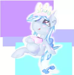 Size: 789x798 | Tagged: artist::snowfrost, bow, cake, candle, candlelight, derpibooru import, female, filly, fire, food, frosting, hair bow, oc, oc:snow frost, plate, safe, simple background, solo, tail bow, unofficial characters only