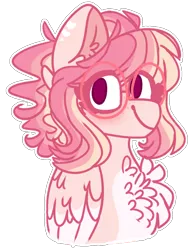 Size: 778x998 | Tagged: safe, artist:luqella, derpibooru import, oc, oc:vanilla cherry pie, pegasus, pony, bust, female, glasses, mare, portrait, simple background, solo, transparent background