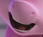 Size: 140x122 | Tagged: safe, derpibooru import, official, screencap, pinkie pie, earth pony, pony, hello pinkie pie, 3d, animated, close-up, cropped, gif, looped, mouth, slightly creepy, solo, teeth