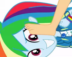 Size: 624x493 | Tagged: suggestive, derpibooru import, applejack, rainbow dash, equestria girls, barefoot, face, feet, female, stomp