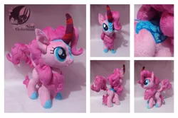 Size: 2814x1878 | Tagged: artist:legadema, derpibooru import, irl, kirin, photo, pinkie pie, plushie, safe, solo, species swap