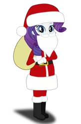 Size: 667x1024 | Tagged: artist needed, source needed, safe, derpibooru import, rarity, equestria girls, belt, boots, christmas, clothes, costume, fake beard, female, hat, holiday, looking at you, mittens, sack, santa beard, santa claus, santa costume, santa hat, santa sack, shoes, simple background, solo, transparent background, vector