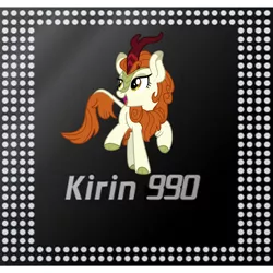 Size: 2340x2340 | Tagged: safe, derpibooru import, autumn blaze, pony, cpu, huawei, image, jpeg, needs more jpeg, solo