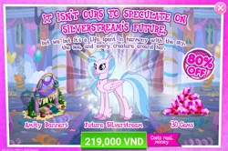 Size: 1551x1027 | Tagged: advertisement, costs real money, crack is cheaper, derpibooru import, gameloft, gem, hippogriff, official, older, older silverstream, safe, silverstream, the last problem