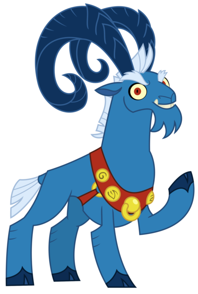 Size: 1559x2309 | Tagged: alternate version, artist:sketchmcreations, cloven hooves, derpibooru import, grogar, looking at you, male, raised hoof, ram, safe, sheep, simple background, smiling, transparent background, vector