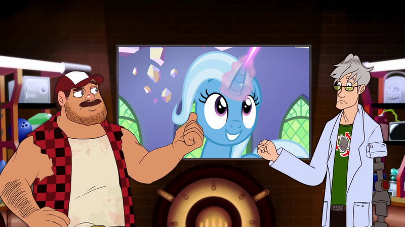 Size: 1192x670 | Tagged: safe, artist:mega-poneo, derpibooru import, edit, edited screencap, screencap, trixie, pony, all bottled up, meme