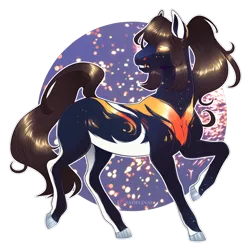 Size: 900x900 | Tagged: safe, artist:sadelinav, derpibooru import, oc, earth pony, pony, fangs, female, mare, solo