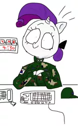 Size: 720x1160 | Tagged: anthro, artist:fishimira, clock, derpibooru import, military uniform, rarity, safe, south korean flag