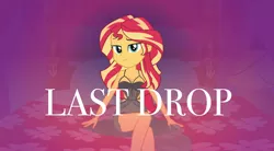 Size: 12542x6923 | Tagged: suggestive, artist:efernothedragon, artist:nightdragon09, derpibooru import, sunset shimmer, equestria girls, bedroom eyes, breasts, clothes, lidded eyes, lingerie, looking at you, solo, song reference in the description, song title