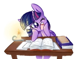 Size: 838x639 | Tagged: safe, artist:distractedsketching, artist:theluckyangel, derpibooru import, twilight sparkle, twilight sparkle (alicorn), alicorn, pony, book, candle, cute, female, mare, one eye closed, open mouth, reading, simple background, sitting, solo, transparent background, twiabetes, yawn