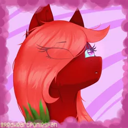 Size: 1920x1920 | Tagged: safe, artist:redheartponiesfan, derpibooru import, oc, oc:jokey, pony, bust, female, mare, portrait, solo