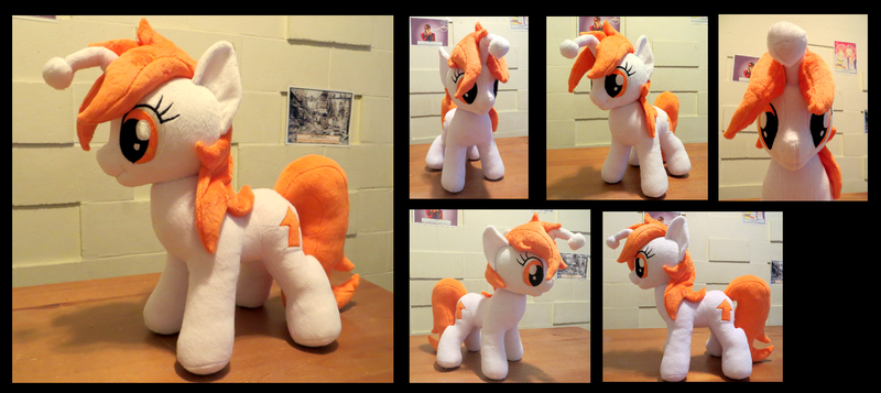 Size: 1659x741 | Tagged: safe, artist:fireflytwinkletoes, derpibooru import, oc, oc:karma, unofficial characters only, pony, unicorn, commission, female, irl, photo, plushie, reddit, solo, upvote