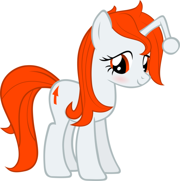 Size: 2439x2458 | Tagged: safe, artist:fabulouspony, derpibooru import, oc, oc:karma, ponified, unofficial characters only, pony, unicorn, blushing, female, looking down, mare, reddit, simple background, transparent background, upvote, vector