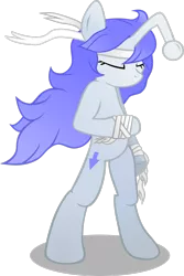 Size: 1999x3001 | Tagged: safe, derpibooru import, oc, oc:discentia, unofficial characters only, pony, unicorn, bandage, bipedal, downvote, female, long hair, mare, reddit, simple background, solo, transparent background