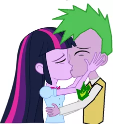 Size: 528x581 | Tagged: artist needed, safe, derpibooru import, spike, twilight sparkle, human, equestria girls, female, hug, human spike, humanized, kissing, male, older, older spike, shipping, simple background, straight, twispike, vector, white background