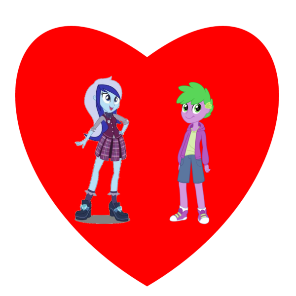 Size: 800x800 | Tagged: safe, derpibooru import, minuette, spike, human, equestria girls, female, heart, human spike, humanized, male, shipping, shipping heart, simple background, spigate, straight, transparent background