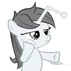 Size: 2453x2445 | Tagged: safe, artist:orangel8989, derpibooru import, oc, oc:apathia, ponified, unofficial characters only, pony, unicorn, black and white, bored, computer mouse, female, filly, freckles, grayscale, mare, monochrome, reddit, simple background, solo, transparent background, vector