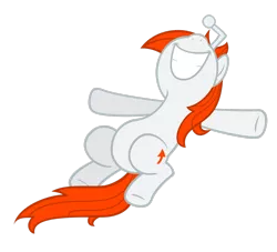 Size: 2569x2335 | Tagged: safe, artist:ohitison, derpibooru import, oc, oc:karma, ponified, unofficial characters only, pony, unicorn, cutie mark, female, mare, reddit, simple background, smiling, solo, spread arms, transparent background, upvote, vector