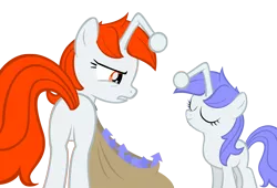 Size: 2942x1995 | Tagged: safe, artist:ironfruit, derpibooru import, oc, oc:discentia, oc:karma, ponified, unofficial characters only, pony, unicorn, arrows, butt, downvote, female, filly, i didn't put those in my bag, mare, meme, plot, reddit, simple background, transparent background, vector