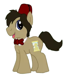 Size: 3048x3584 | Tagged: safe, artist:sketchymouse, derpibooru import, doctor whooves, time turner, earth pony, pony, bowtie, fez, hat, male, simple background, solo, stallion, transparent background