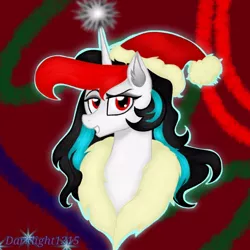 Size: 768x768 | Tagged: safe, artist:darklight1315, derpibooru import, oc, oc:darklight kvass, pony, unicorn, 2018, new year, solo