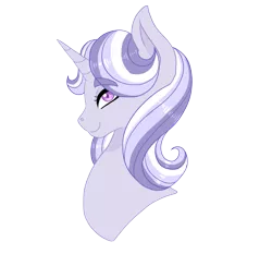 Size: 2761x2695 | Tagged: safe, artist:kittii-kat, derpibooru import, oc, oc:tallulah moon, pony, unicorn, bust, female, magical lesbian spawn, mare, offspring, parent:trixie, parent:twilight sparkle, parents:twixie, portrait, simple background, solo, transparent background