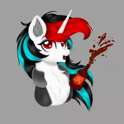 Size: 768x768 | Tagged: safe, artist:darklight1315, derpibooru import, oc, oc:darklight kvass, pony, unicorn, kvass, solo