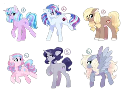 Size: 4500x3500 | Tagged: safe, artist:gigason, derpibooru import, oc, unofficial characters only, earth pony, pegasus, pony, unicorn, female, high res, magical lesbian spawn, mare, offspring, parent:applejack, parent:bon bon, parent:derpy hooves, parent:doctor whooves, parent:fluttershy, parent:lyra heartstrings, parent:octavia melody, parent:pinkie pie, parent:rainbow dash, parent:rarity, parent:twilight sparkle, parent:vinyl scratch, parents:bonpie, parents:derpyshy, parents:doctorjack, parents:raritavia, parents:twyra, parents:vinyldash, simple background, transparent background