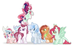 Size: 1923x1203 | Tagged: safe, artist:6-fingers-lover, derpibooru import, oc, oc:fire ball, oc:lucky hoof (6-fingers-lover), oc:poison ivy, oc:smooth blue, oc:strong heart, oc:sugar cane, unofficial characters only, dracony, dragon, earth pony, hybrid, pegasus, pony, unicorn, female, interspecies offspring, levitation, magic, magical lesbian spawn, mare, offspring, parent:applejack, parent:bulk biceps, parent:fluttershy, parent:pinkie pie, parent:princess ember, parent:princess skystar, parent:rainbow dash, parent:rarity, parent:sunset shimmer, parent:troubleshoes clyde, parent:twilight sparkle, parents:embershy, parents:raribulk, parents:skypie, parents:sunsetdash, parents:troublejack, parents:twidash, self-levitation, simple background, straw in mouth, telekinesis, transparent background