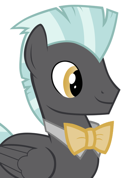 Size: 1704x2368 | Tagged: safe, artist:90sigma, artist:disneymarvel96, derpibooru import, edit, vector edit, thunderlane, pegasus, pony, bowtie, bowties are cool, bust, portrait, solo, vector