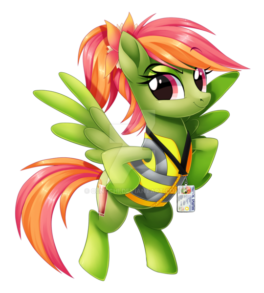 Size: 1024x1137 | Tagged: safe, artist:centchi, derpibooru import, oc, oc:tropical smoothie, pegasus, pony, clothes, deviantart watermark, female, jacket, mare, obtrusive watermark, simple background, solo, transparent background, watermark