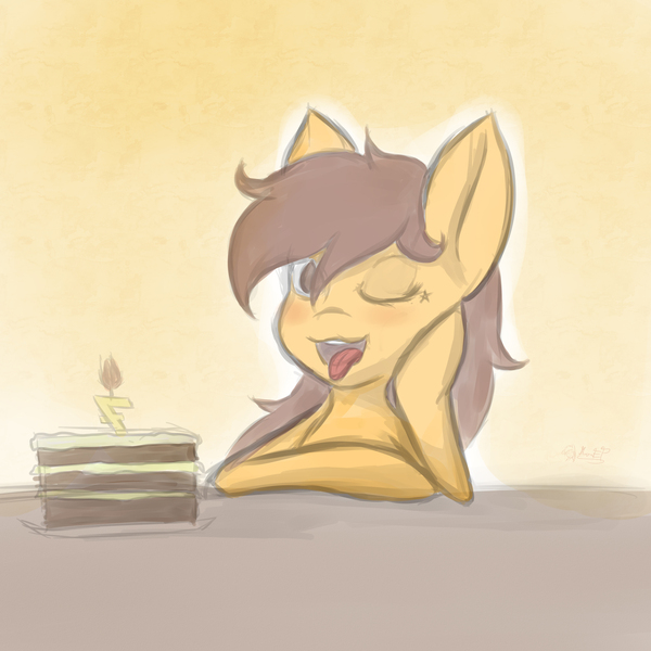 Size: 2480x2480 | Tagged: safe, artist:xxxmurgaxxx, derpibooru import, oc, oc:maría teresa de los ponyos paguetti, earth pony, empanada, food, hat, party hat, ya es hora