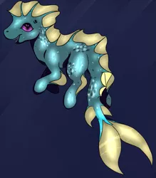 Size: 869x991 | Tagged: safe, derpibooru import, oc, unofficial characters only, pony, seahorse, artwork, digital, digital art, fanart, medibang paint, solo, underwater, underwater pony