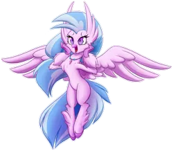 Size: 2111x1845 | Tagged: artist:ikarooz, chest fluff, classical hippogriff, cute, daaaaaaaaaaaw, derpibooru import, diastreamies, eyebrows, eyelashes, female, flying, hippogriff, jewelry, leg fluff, necklace, open mouth, safe, silverstream, simple background, solo, spread wings, transparent background, wings