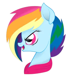 Size: 1700x1800 | Tagged: safe, artist:santamouse23, derpibooru import, rainbow dash, pegasus, pony, leak, spoiler:g5, badass, bust, female, g5, mare, rainbow dash (g5), redesign, simple background, solo, transparent background