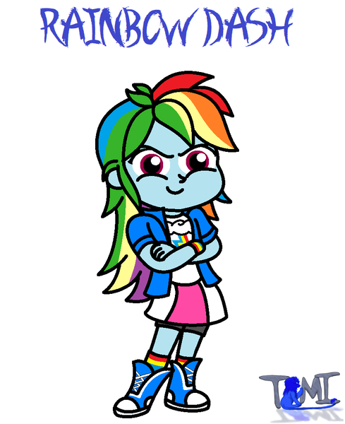 Size: 844x1036 | Tagged: safe, artist:tommychipmunk, derpibooru import, rainbow dash, equestria girls, cool