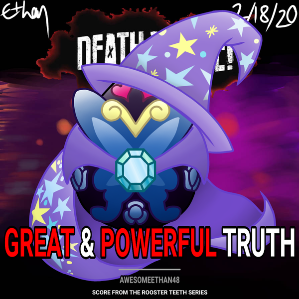 Size: 1080x1080 | Tagged: safe, derpibooru import, trixie, cape, clothes, cover art, crossover, death battle, exploitable meme, hat, image, jewelpet, luea, mega poneo strikes again, meme, png, sanrio, sega, trixie's cape, trixie's hat