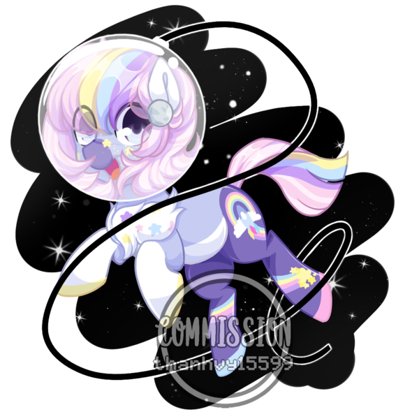 Size: 1000x1000 | Tagged: safe, artist:thanhvy15599, derpibooru import, oc, oc:orbit, unofficial characters only, earth pony, pony, commission, female, helmet, mare, open mouth, simple background, solo, space, transparent background, ych result