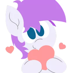 Size: 1200x1200 | Tagged: artist:thebadbadger, derpibooru import, heart, oc, oc:lilac, safe, simple background, solo, transparent background, unofficial characters only