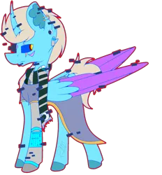 Size: 1385x1491 | Tagged: safe, artist:chazmazda, derpibooru import, oc, unofficial characters only, pony, commission, commissions open, digital art, error, glitch, shade, simple background, solo, transparent background