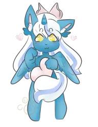 Size: 465x606 | Tagged: :3, adorabelle, alicorn, alicorn oc, artist:linkedwolf, bow, cute, derpibooru import, ear fluff, hair bow, hand, heart, horn, oc, oc:fleurbelle, safe, simple background, smiling, smiling at you, transparent background, wings, yellow eyes
