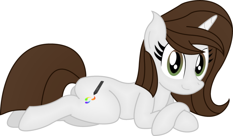 Size: 2867x1674 | Tagged: safe, artist:soulakai41, derpibooru import, oc, oc:brittneigh ackermane, pony, unicorn, female, mare, prone, simple background, solo, transparent background