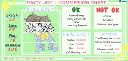 Size: 2484x1200 | Tagged: artist:minty joy, commission, derpibooru import, price sheet, safe