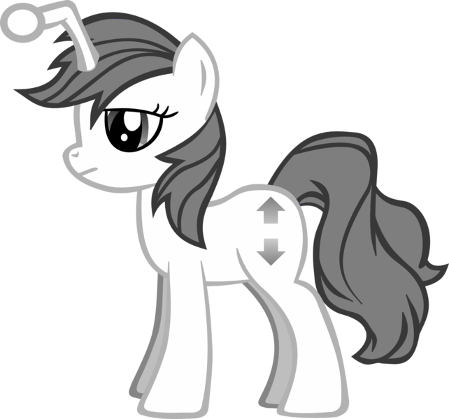 Size: 1278x1194 | Tagged: artist needed, safe, derpibooru import, oc, oc:apathia, ponified, unofficial characters only, pony, unicorn, /r/mylittlepony, base used, cutie mark, female, grey hair, mare, reddit, reference, simple background, solo, standing, transparent background, vector