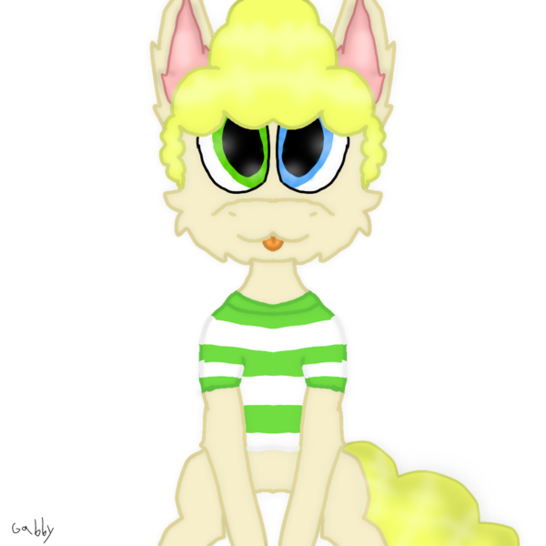 Size: 1000x1000 | Tagged: safe, artist:ravepony134, derpibooru import, edit, captain underpants, captain underpants movie, cheek fluff, colt, harold hutchins, heterochromia, looking at you, male, sfw edit, simple background, sitting, solo, tongue out, transparent background