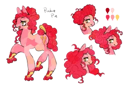 Size: 953x655 | Tagged: safe, artist:p23chy, derpibooru import, pinkie pie, earth pony, pony, leak, spoiler:g5, female, g5, mare, pinkie pie (g5), redesign, roller skates, simple background, solo, transparent background