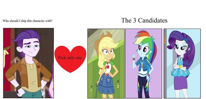 Size: 1280x615 | Tagged: safe, artist:themexicanpunisher, derpibooru import, edit, edited screencap, screencap, applejack, dirk thistleweed, rainbow dash, rarity, equestria girls, equestria girls series, how to backstage, spoiler:eqg series (season 2), appledirk, dirk thistleweed gets all the waifus, female, harem, male, meme, rainbowdirk, raridirk, shipping, straight