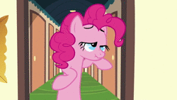 Size: 1280x720 | Tagged: safe, derpibooru import, screencap, pinkie pie, rarity, earth pony, pony, unicorn, mmmystery on the friendship express, animated, cake, duo, female, food, mare, marzipan mascarpone meringue madness, nose wrinkle, scrunchy face, sound, webm