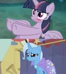 Size: 1280x1436 | Tagged: boast busters, derpibooru import, edit, edited screencap, female, lesbian, mean twilight sparkle, mean twixie, safe, screencap, shipping, shipping domino, the mean 6, trixie, twilight sparkle, twixie